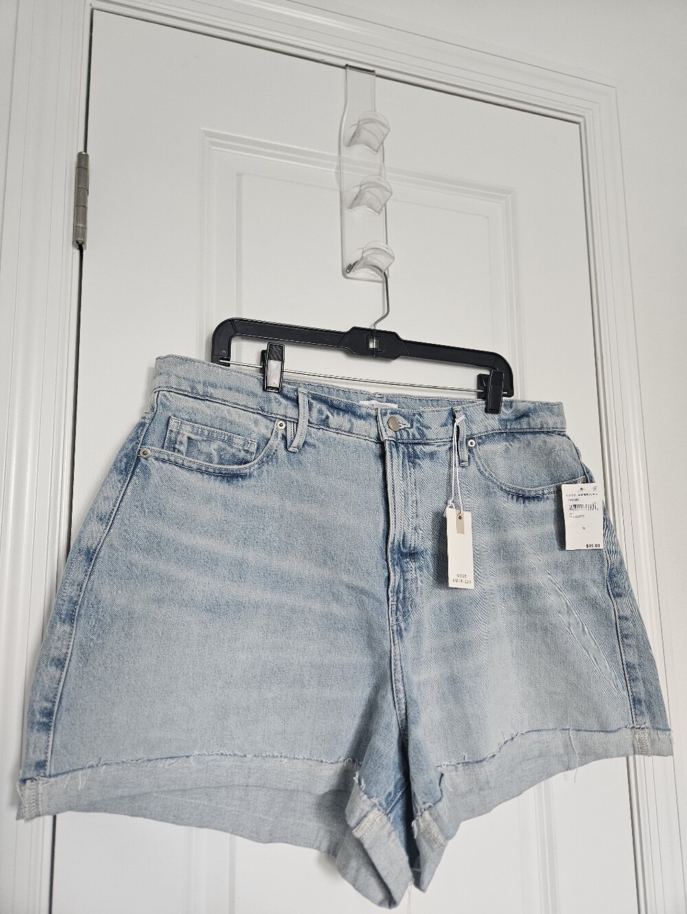 NWT Good American Size 15 Good '90s Shorts in Indigo872 $99 - Picture 5 of 12